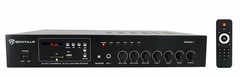Rockville Commercial 70v Amplifier+Slim White Restaurant/Bar/Cafe Wall Speakers