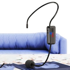 FM Wireless Microphone Headset Megaphone Radio Mic For Loudspeaker