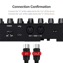 1-Foot 5-Pin Male to Male MIDI Cable, 2-Pack – Perfect for Music Professionals