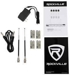 Rockville RWM4200VH VHF Wireless Quad HandHeld Microphone System w LCD Display!