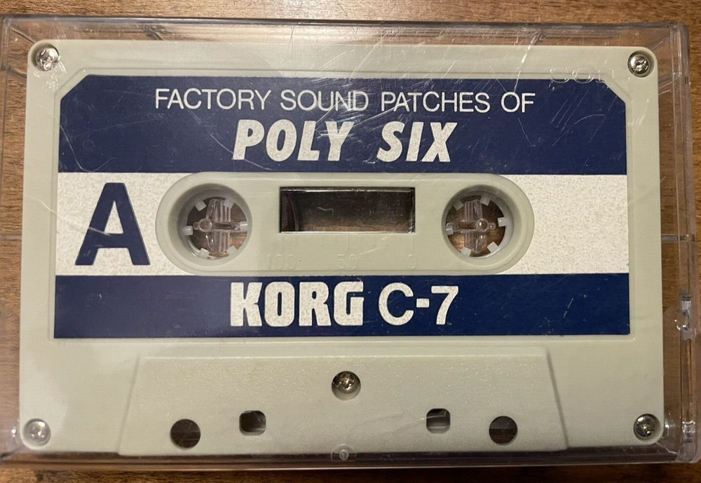 Korg C-7 Factory Sound Patches of Poly-Six – Factory Presets – RARE