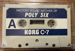 Korg C-7 Factory Sound Patches of Poly-Six – Factory Presets – RARE