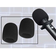 20x Practical Small Black Microphone Headset Windscreen Sponge Foam Mic Cover US