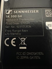 Sennheiser Sk 300 G4 470-558 MHz