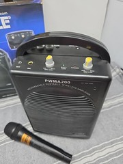 Pyle Pro Audio Rechargeable PA System Passive Wireless AUX Wired Mic PWMA200