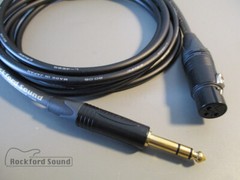 Canare L-4E6S Star Quad | 6 FT | Gold Female XLR to TRS Balanced Interconnect