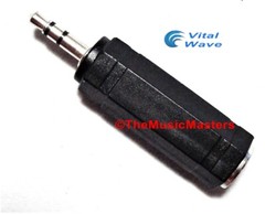 4X 1/4″ Female Jack to 3.5mm 1/8″ Male Plug Stereo Headphone Audio Adapter VWLTW