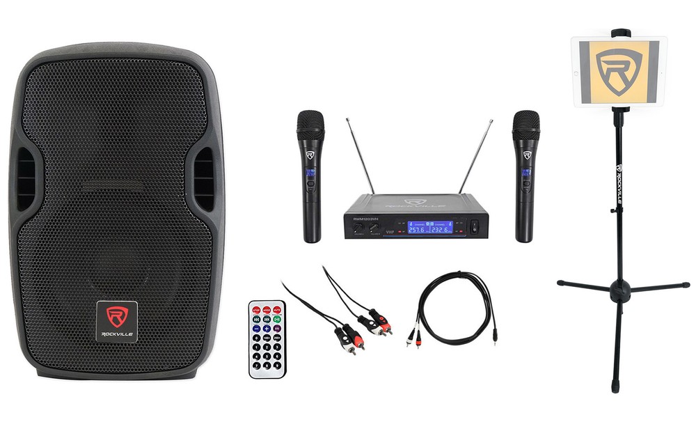 Rockville 8″ Pro Karaoke Machine/System 4 ipad/iphone/Android/Laptop/TV/Tablet
