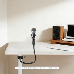 Adjustable Gooseneck Microphone Stand W/desk Clamp For Radio Broadcasting Studio