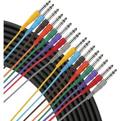 Livewire Essential 8Channel Snake 14″ to 14″ 6 ft. Black
