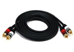 RCA Male to RCA Male 6ft m/m 22AWG 2 Channel Audio Cable MONOPRICE 2865