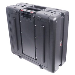 4 Space DJ Rack Road ABS Case with Pull Out Handle and Wheels by Prox