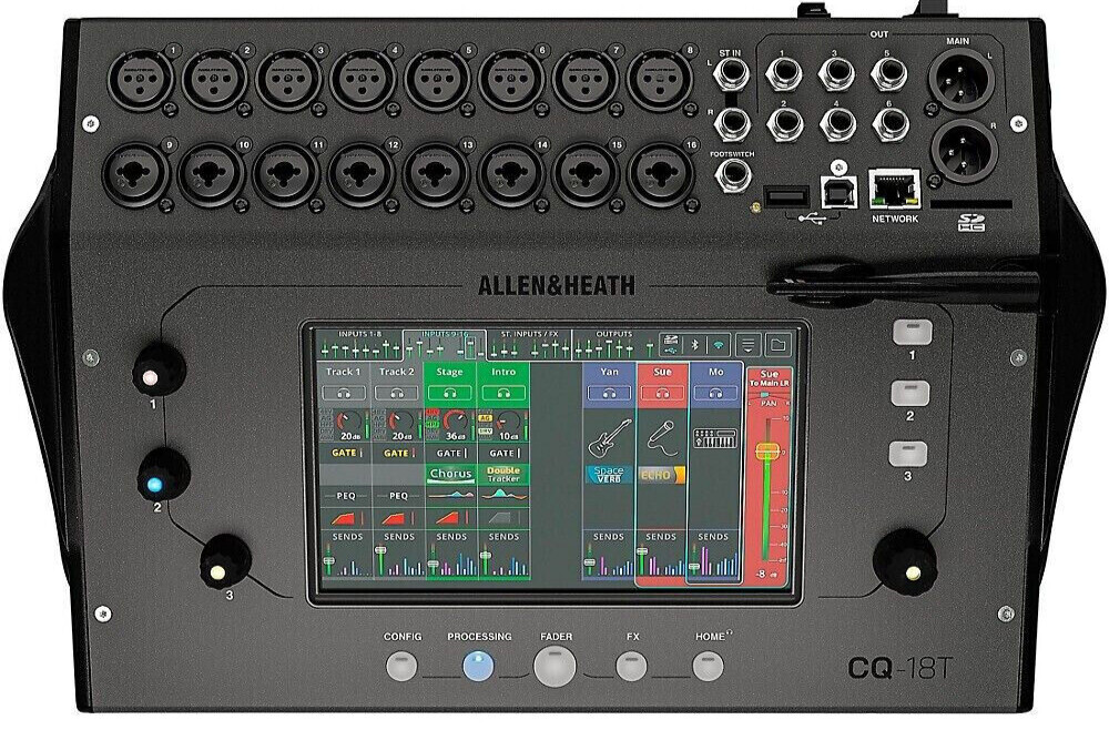 Allen & Heath CQ-18T 18-Channel Ultra Compact 18″ / 8out Digital Mixer (MINT)