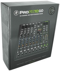Mackie ProFX10GO 10-Channel Battery Powered Analog Mixer w/FX/USB/Bluetooth