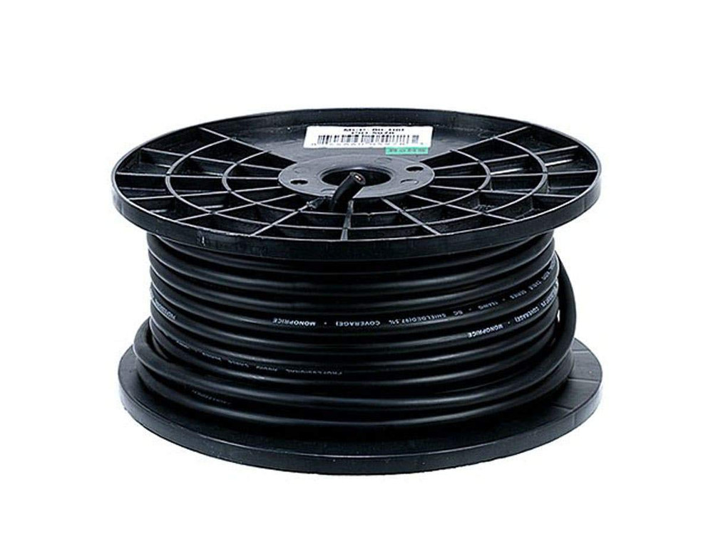 8.0Mm Professional Microphone Bulk 16AWG Cable Cord – 100 Feet- Black with High-
