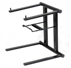 Pro X T-LPS600B Foldable & Portable DJ Laptop Stand w/Adjustable Shelf (Black)