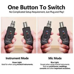 1set Wireless Microphone Transmitter&Receiver UHF XLR Adapter Widely Applicant