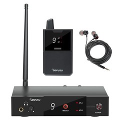 UHF Wireless in-Ear Monitor System with Earphone,180Ft, Rack Mount, Professional