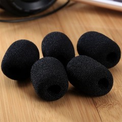 5X Black Handheld Stage Microphone Windscreen Foam Mic Cover Soft Sponge 35x10mm