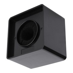 Compact Portable Microphone Square Station For Interviews Black ABS Easy To Use