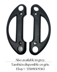 (2) Two Replacement BLACK Handle Mackie SRM450 V1, V2 & V3 SRM350 V1, V2 & V3
