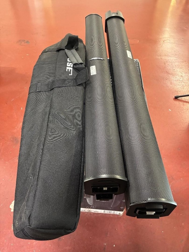 Bose L1 ModeL lI Portable PA Line Array Speakers w/Case, No Base Tested WORK