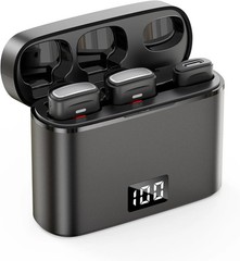 NPTCL Wireless Lavalier Mini Microphone for iPhone Video Recording | Noise Cance