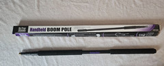 On-Stage Stands Adjustable Boom Pole for Microphone, 3.1-8.1ft, Black, 0.95lbs