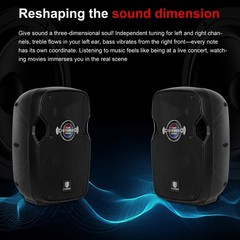 PRORECK Impact 8 PA Speaker System 600W Bluetooth DJ Karaoke w/ Stand Mic Remote