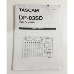 Tascam Digital Portastudio DP-03SD Multi-Track Recorder Black 8-Track