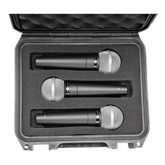 SKB iSeries 09074 Black Case for 3 Hand Held Microphones