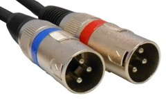 Audio2000’S ADC203H2 Two-Pack Professional 20-feet Dual XLR Female to Dual XLR