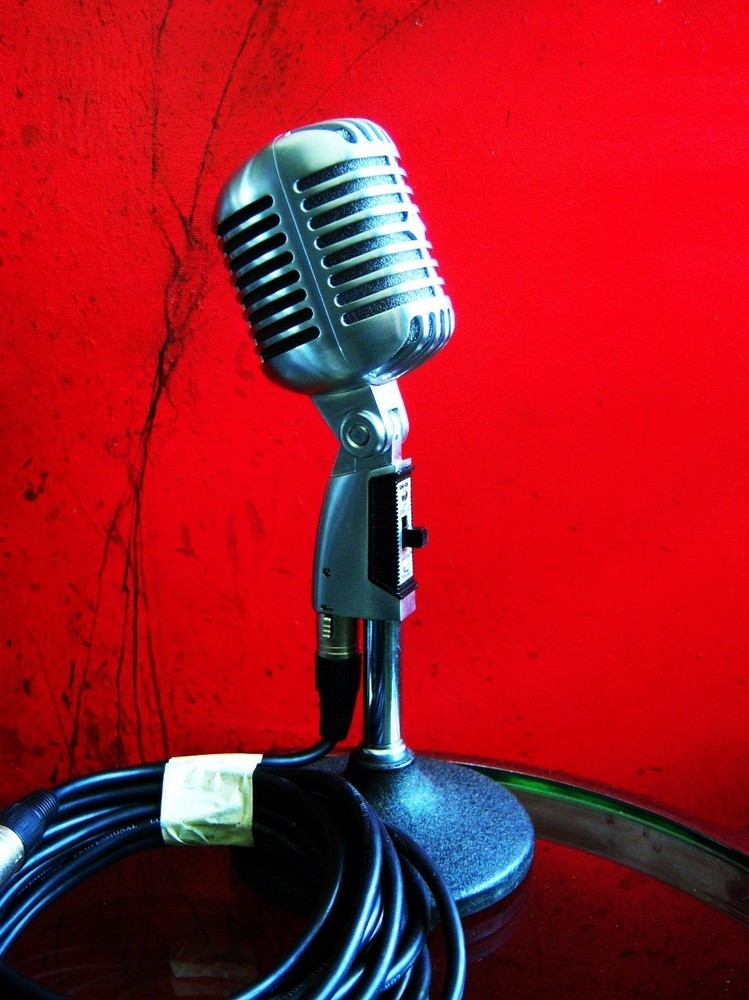 2000 era Shure 55SH Series 2 dynamic cardioid microphone Elvis w cable 55S 55 #3