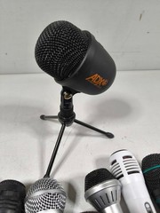LOT OF 10 Various Brands & Models Microphone Used Working
