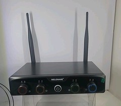 4 Channel Wireless Microphone System UHF Cordless Mic Set Melonare Open Box