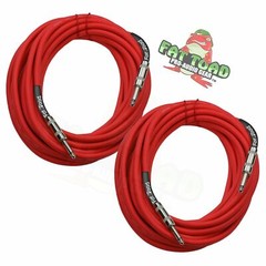 FAT TOAD Speaker Cables ¼ Male Jack 25ft DJ Cords – PA Audio Stage Studio Wires