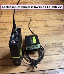 5 Lectrosonics UCR 195 D wireless lav (Blocks 19, 21, 22, 23)