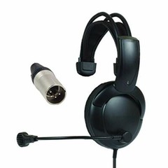 ClearCom RTS BTR Radiocom SINGLE MUFF INTERCOM headphones 4/5-pin XLR headset