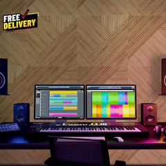 6 Pack Large Acoustic Panels Total Size 72 X 48Inches Soundproof Wall Panels D..