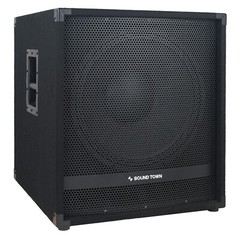 Sound Town 2400W 18″ Powered Subwoofer with High-Pass Filter (METIS-18PWG)
