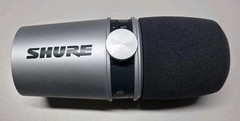 Shure MV7 Broadcast Dynamic Microphone Only – Silver *Damaged-Please Read*