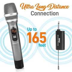 Pyle Wireless Mic System – Handheld & Headset Mics, Medium Diaphragm Lavalie