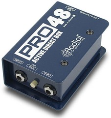 Radial Engineering PRO48 Active DI f/Acoustic Guitar & Bass, 48V Phantom Powered