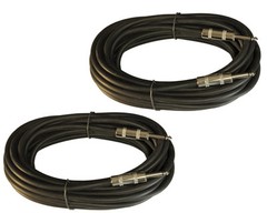 2 True 12 AWG GA GAUGE 1/4″ to 1/4 MONO MALE PA DJ PRO AUDIO SPEAKER CABLES CORD