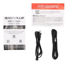 (2) Rockville APM6W v2 6.5″ Active Powered Studio Monitor Speakers USB+Bluetooth