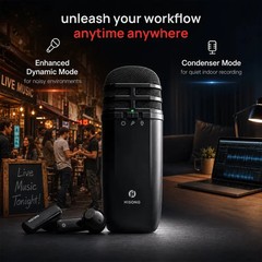 HISONG AirStudio S1 Mobile Recording System – New Wireless Microphone 6 IN 1