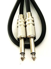 (2) Pro Audio 30ft 1/4 inch 6.35mm Patch Cable Cord Guitar Bass Pedal Lead Wires
