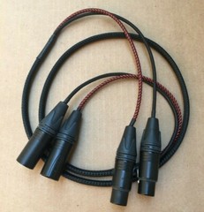 1’FT to 8FT Mogami Cable 2 Channel Snake Gold Neutrik XLR Female to XLR Male