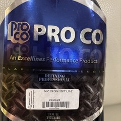 Pro Co MIC XF/xM 25ft LO-Z AQ-25 Microphone Cable 25 Feet