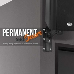 Pyle 2 Universal Adjustable Wall Mount Speaker Bracket Stands 80 lbs PSTNDW15